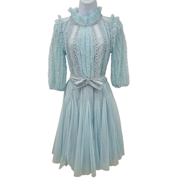 Jessakae Tulle Size XS Cecilia Blue‎ Dress Fairy Fluffy Whimsical Retails $198